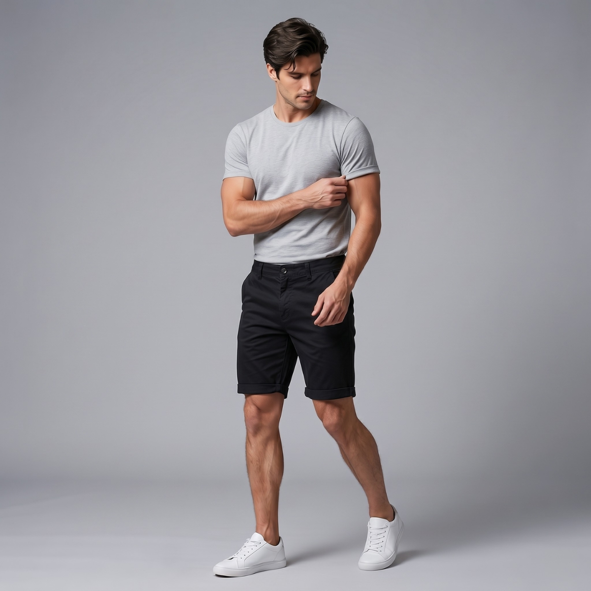 The Como Men’s Regular Fit Cotton Casual Shorts