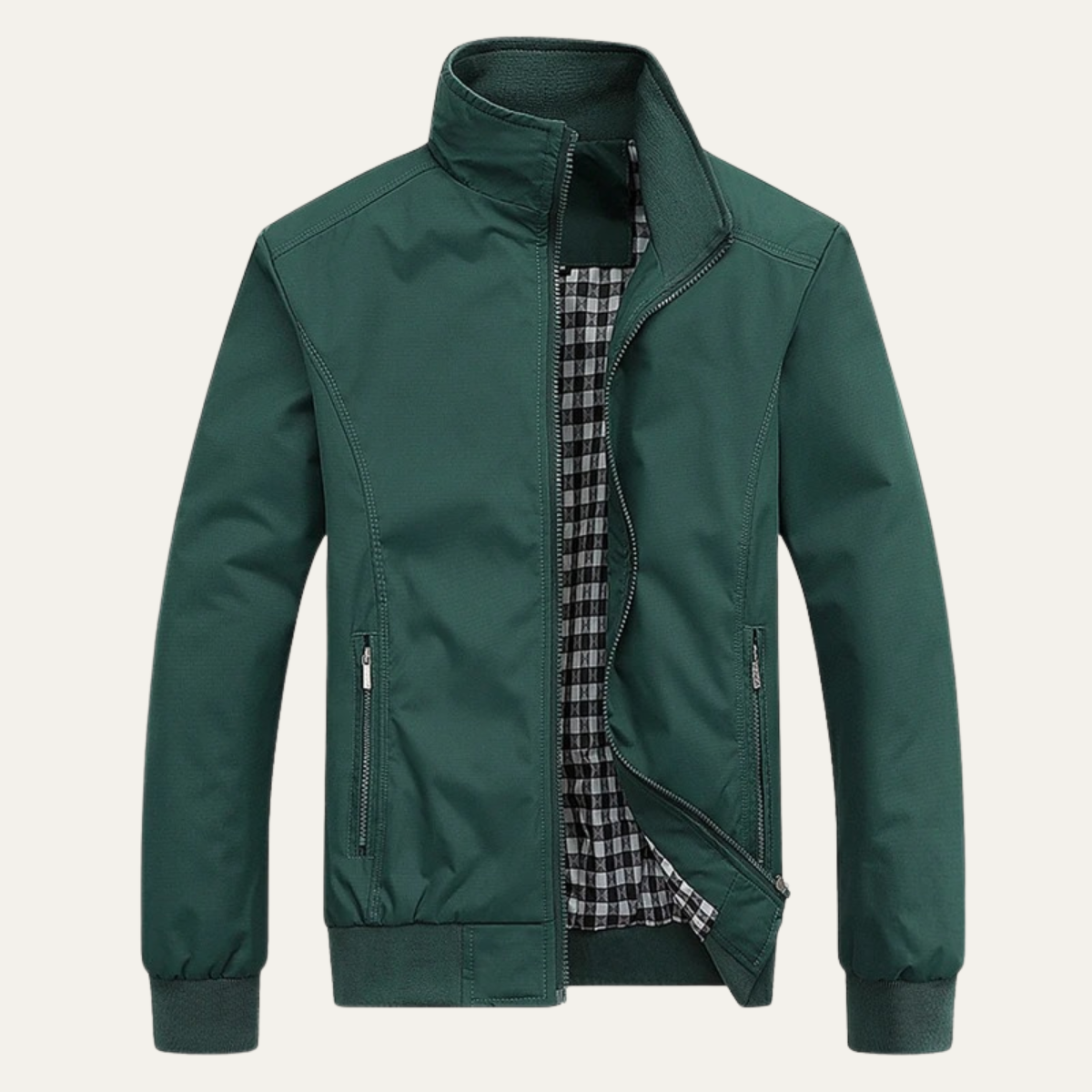 Men’s Casual Stand Collar Bomber Jacket