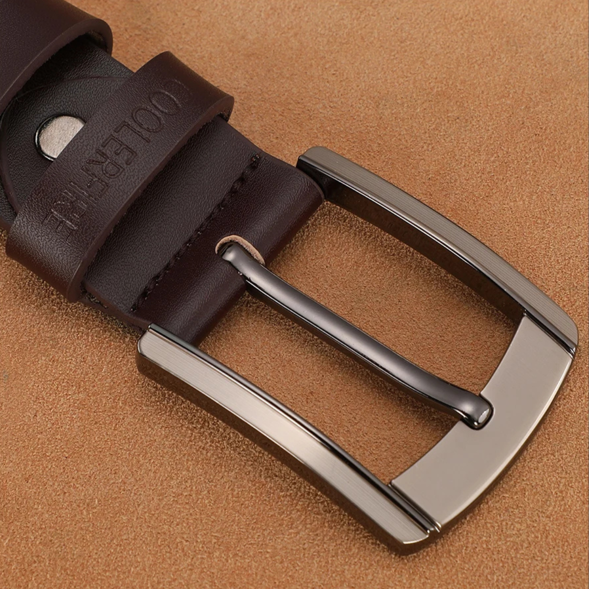 Men’s Casual Belt with Metal Pin Buckle