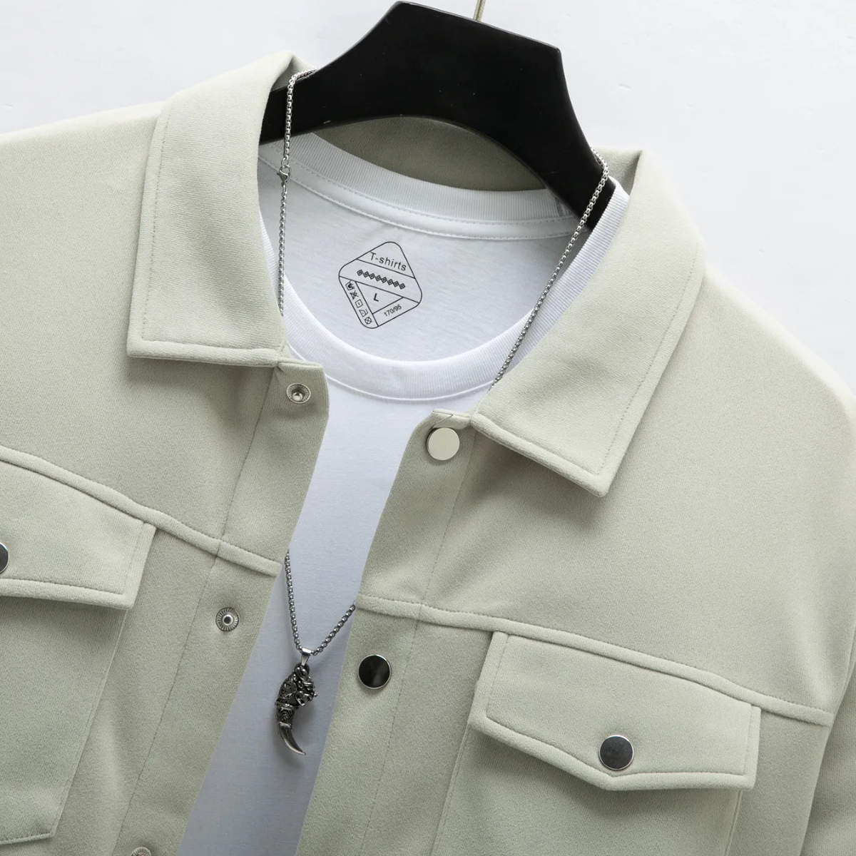 Men’s Button Up Casual Overshirt Jacket