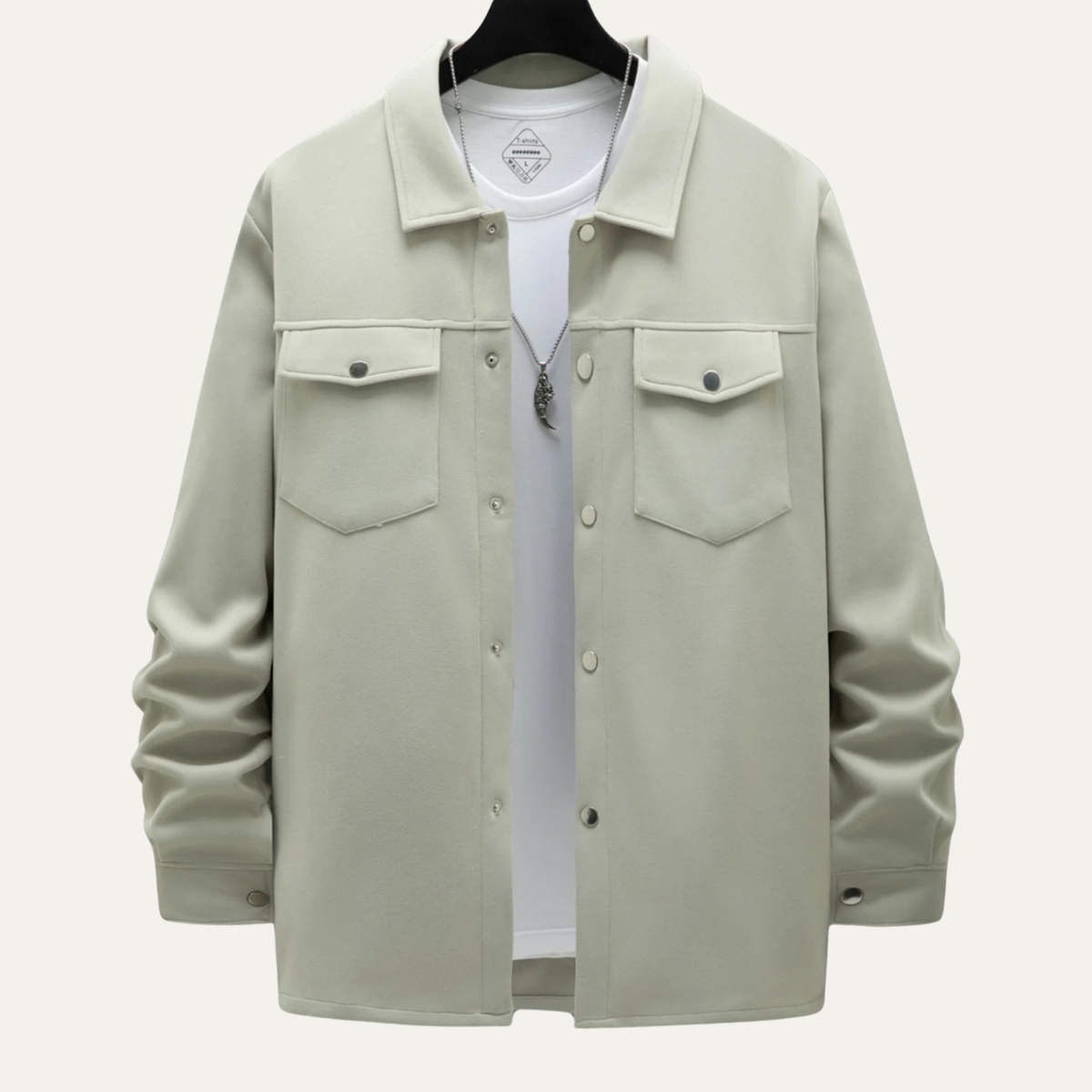 Men’s Button Up Casual Overshirt Jacket