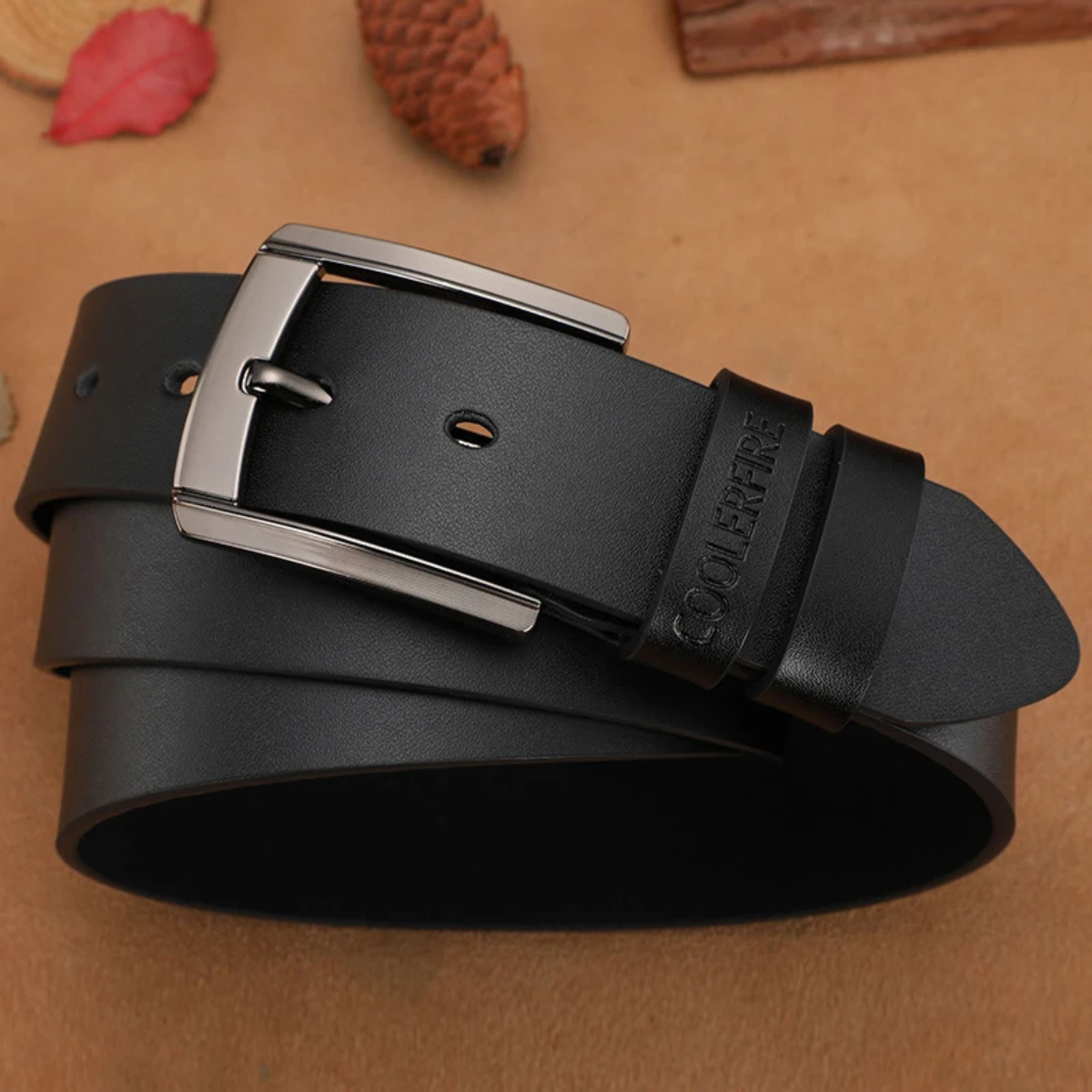 Men’s Casual Belt with Metal Pin Buckle