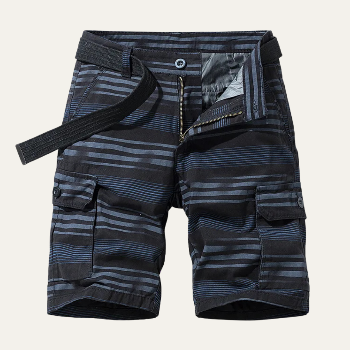 The Varenna Men’s Casual Stripe Cargo Shorts