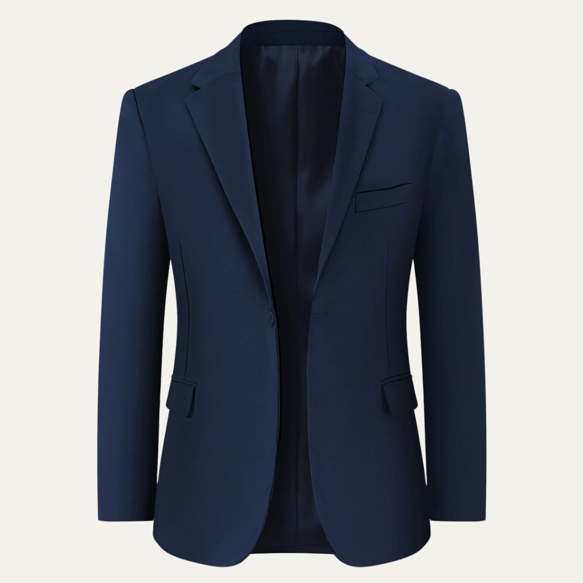 The Milazzo Men’s Navy Blue Single Breasted Blazer Jacket