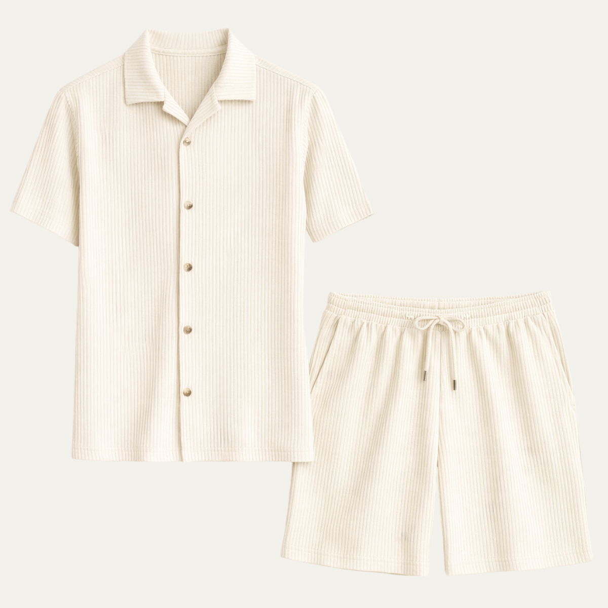 The Chamonix Men’s Trendy Summer Short Sleeve Shirt & Shorts Set