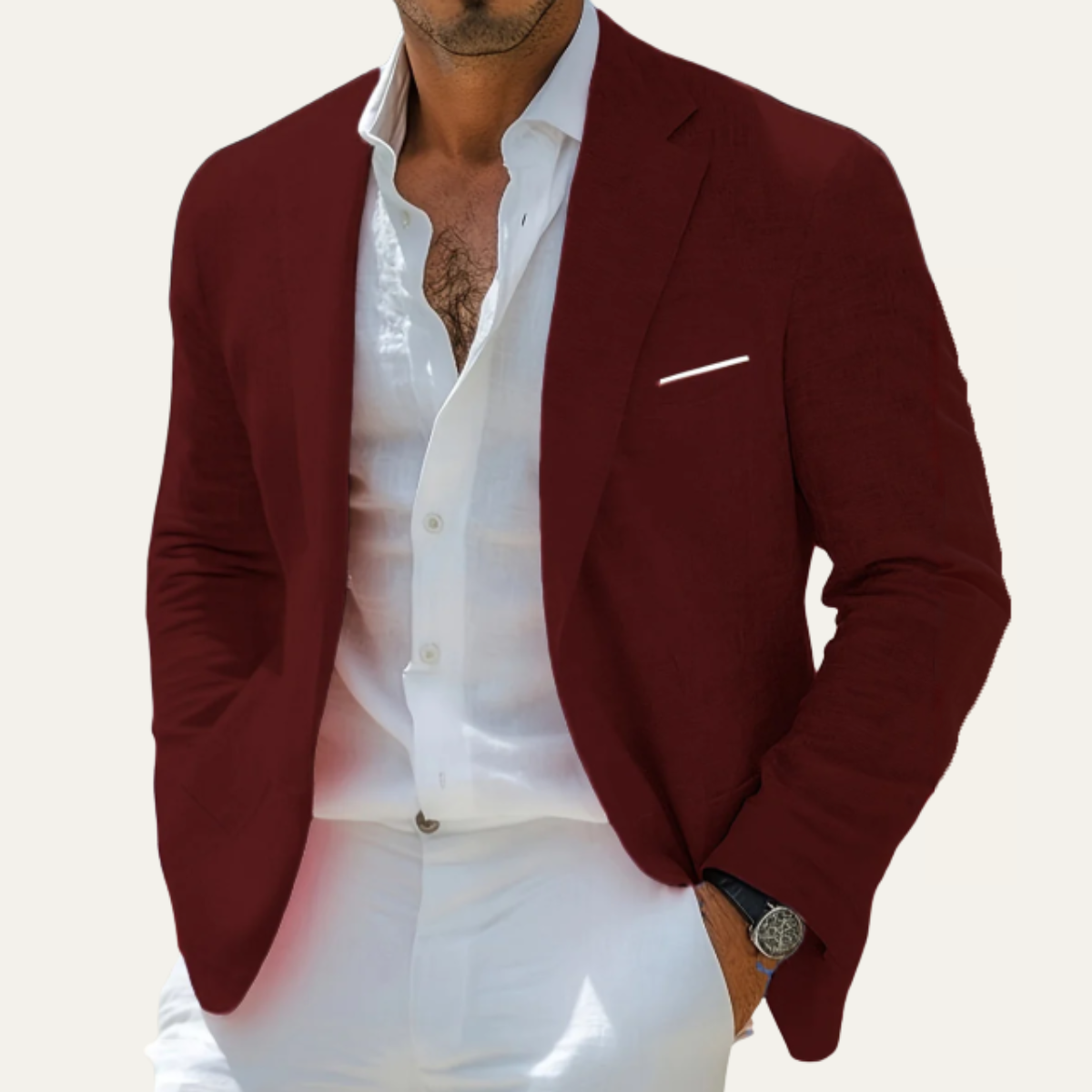 The Caldwell Men’s Lightweight Slim Fit Blazer Suit