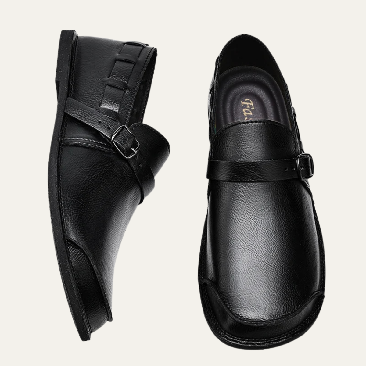The Menaggio Men’s Leather Buckle Dress Loafers
