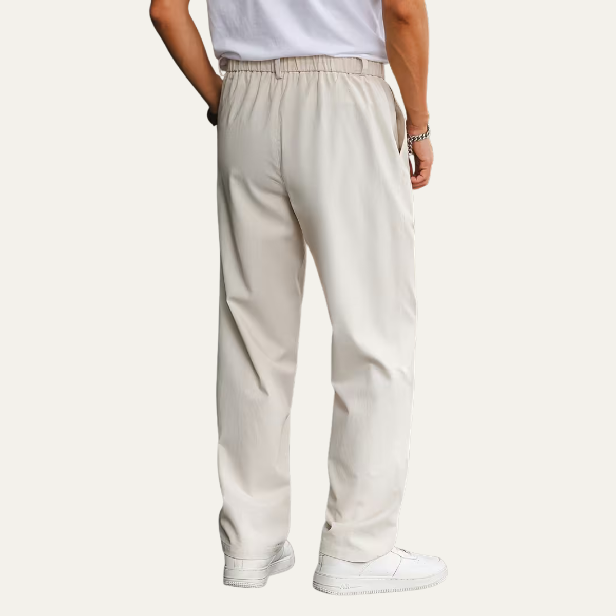 The Sunshine Coast Men’s Double Pleat Tailored Suit Smart Dress Trousers
