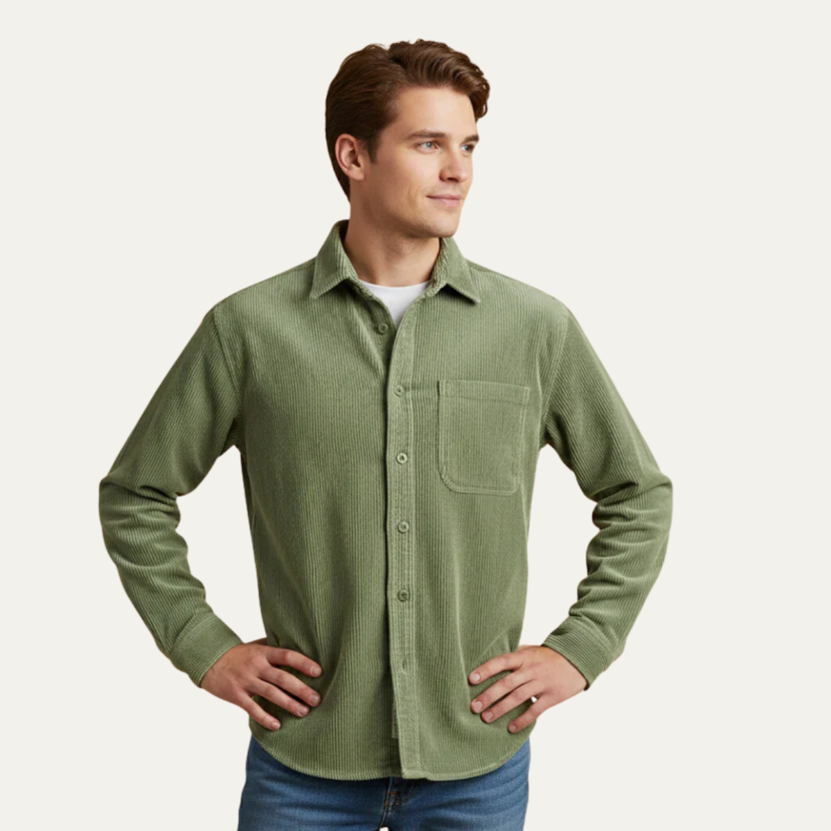The Bergamo Men’s Casual Long Sleeve Shirt
