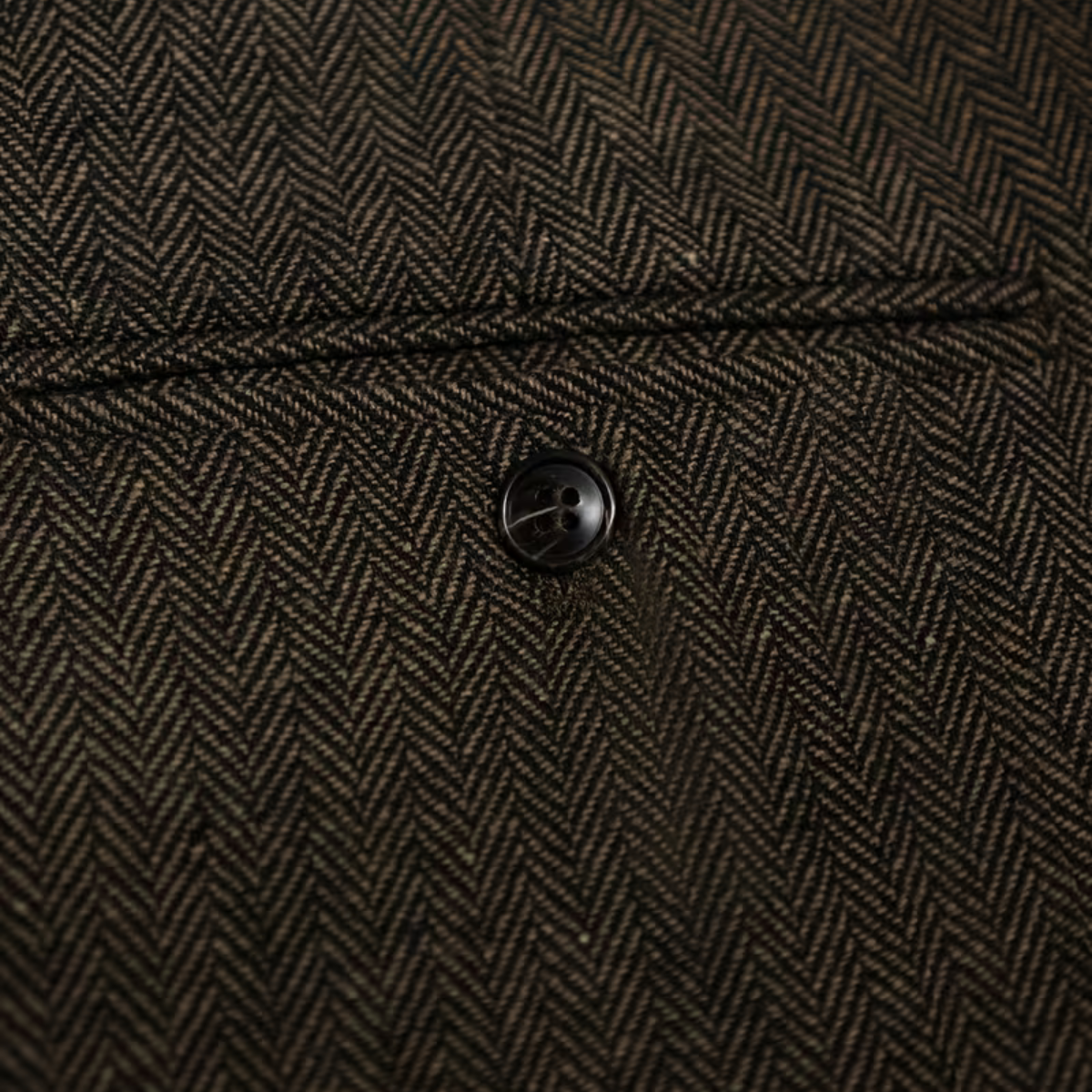The Subiaco Men’s Business Tailored Herringbone Pleated Dress Trousers