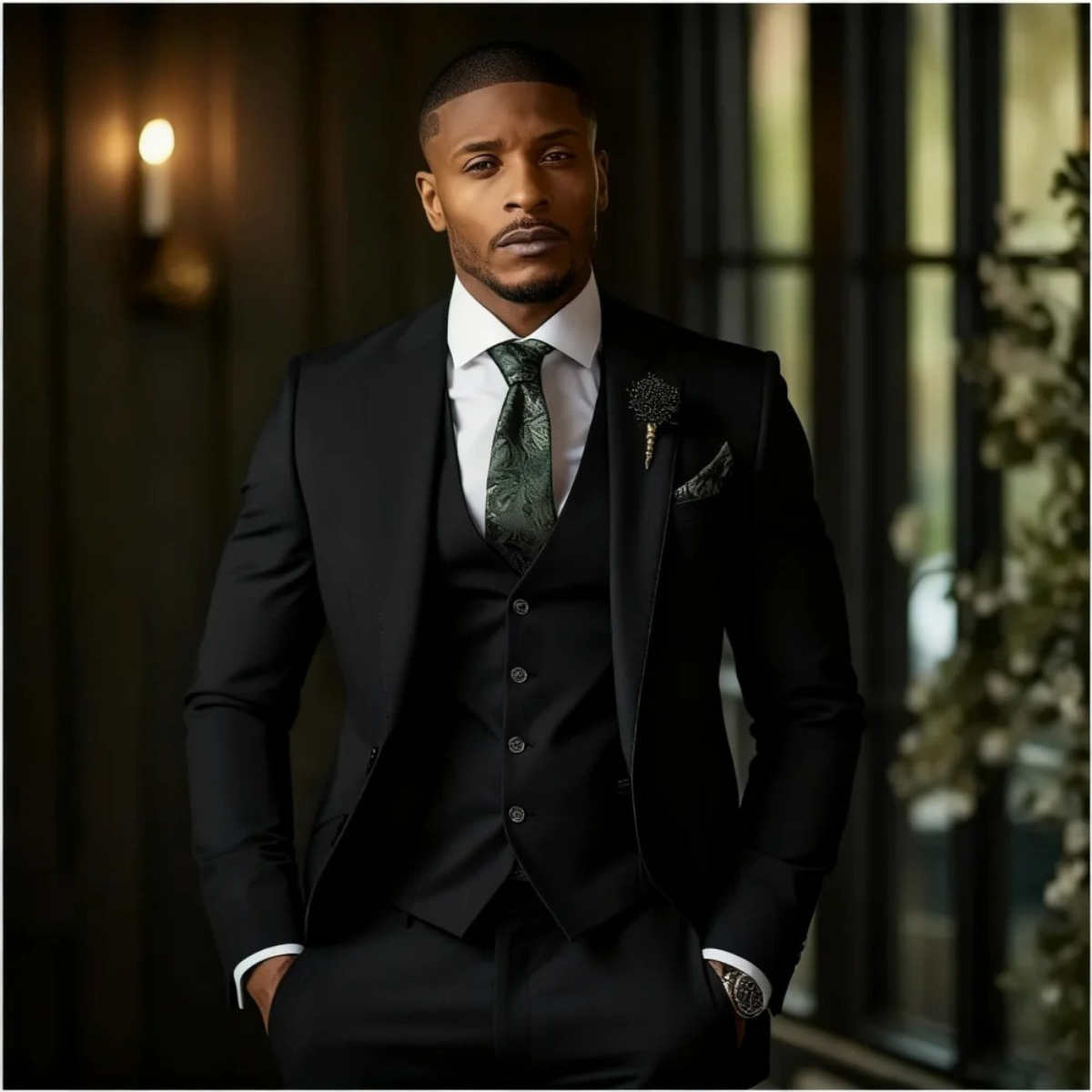 The Radicofani Men’s Elegant 3 Piece Set - Jacket, Gilet & Trousers
