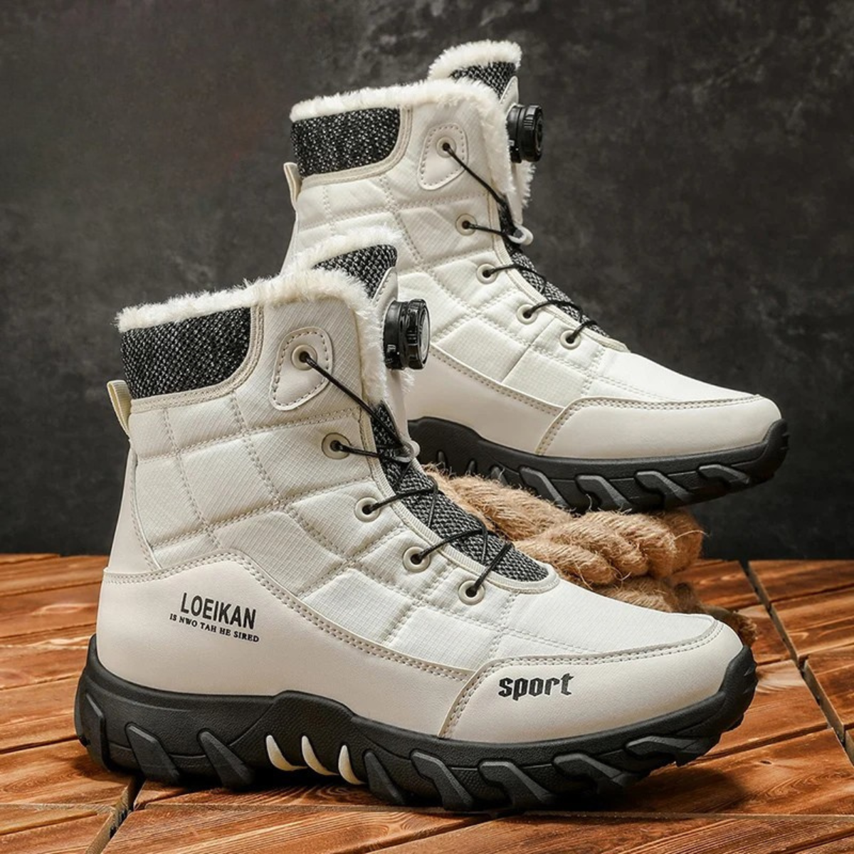 Northpark Men's Trendy Plush-Lined Winter Boots