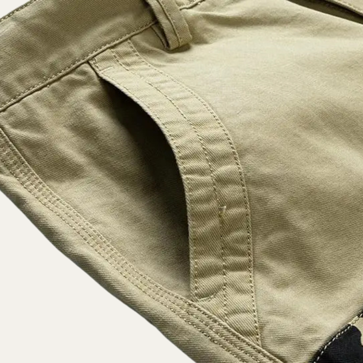 The York Men’s 100% Cotton Cargo Shorts with Side Pockets
