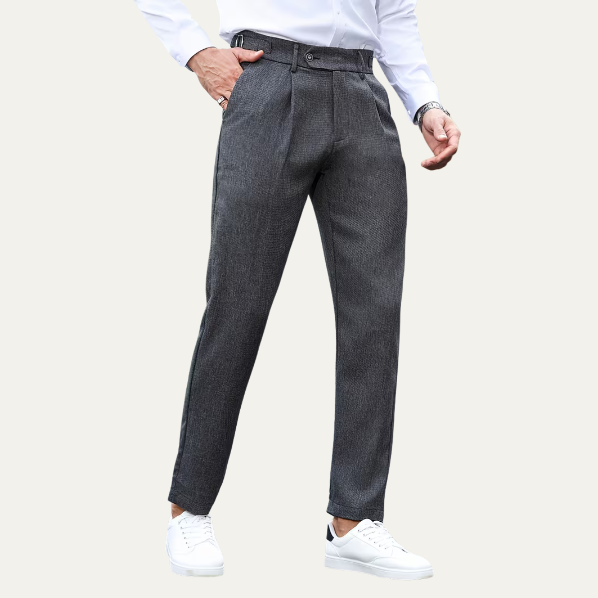 The Macedon Men’s Business Slim Fit Dress Trousers