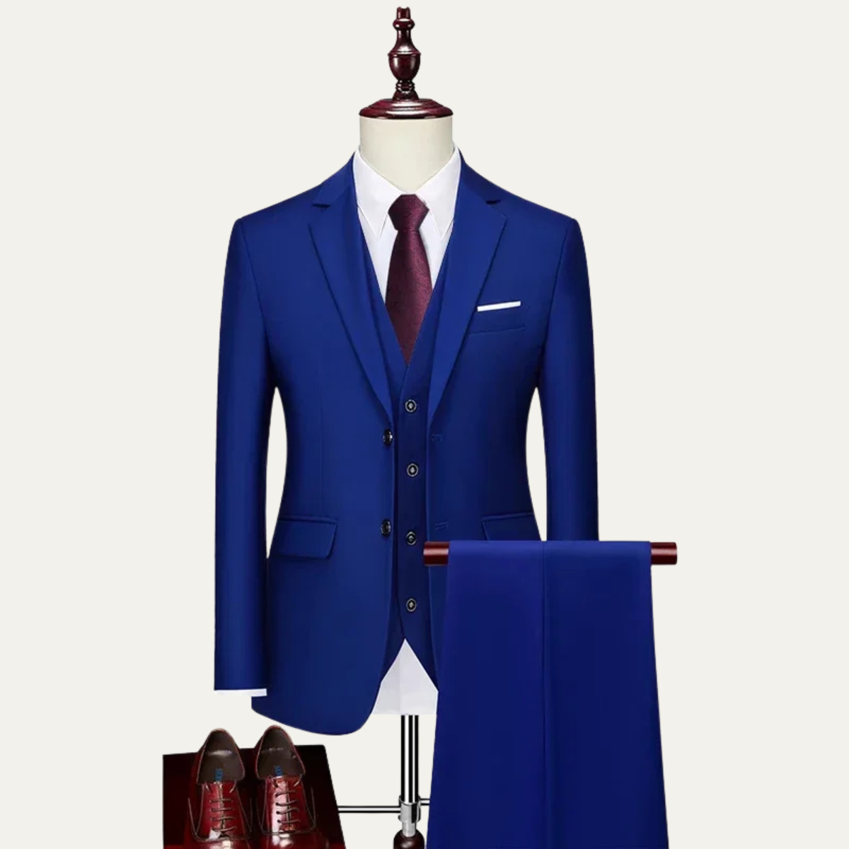 The Macerata Men’s 3 Piece Suit – Stylish Formal Wedding & Business Suit Set