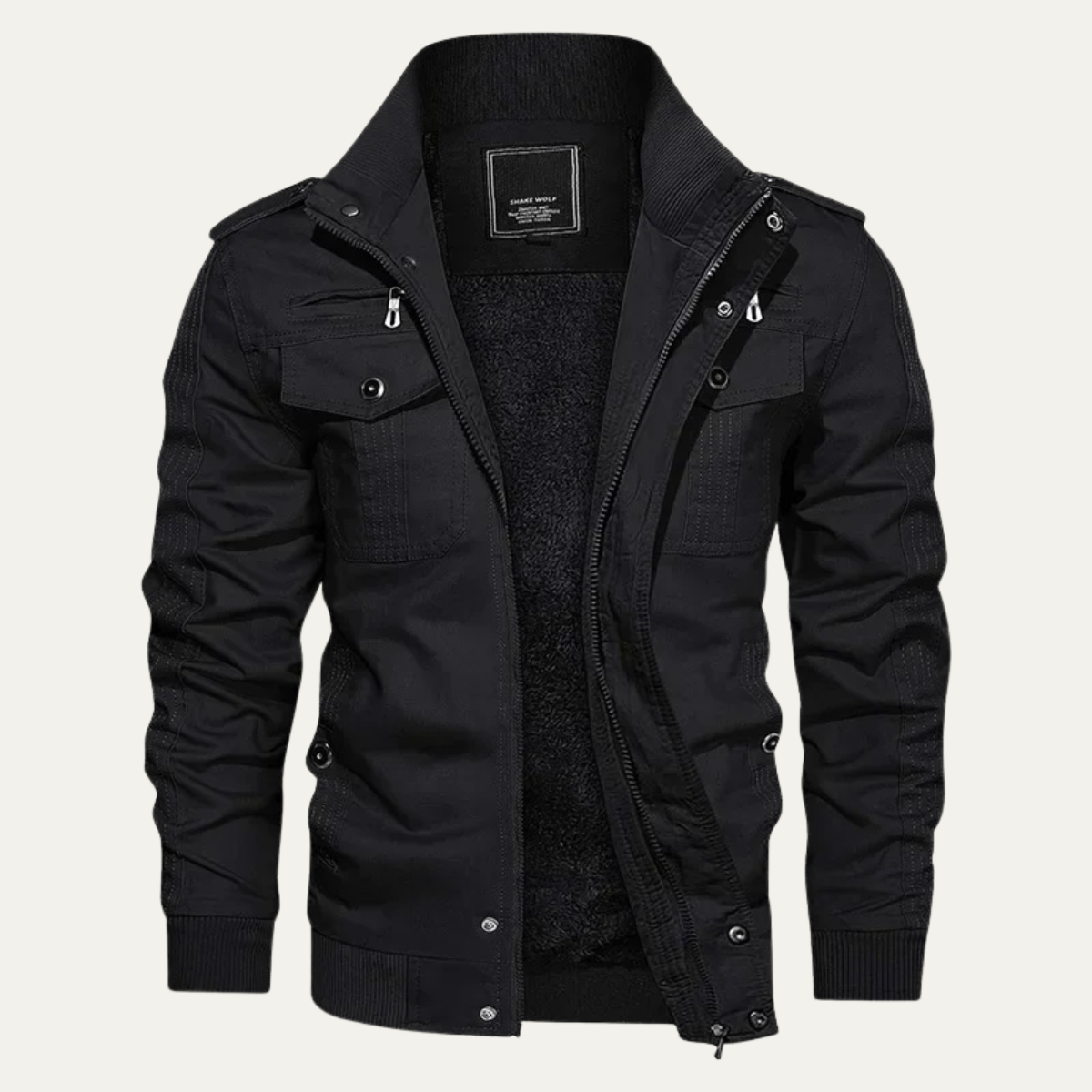 Fairfax Men's Warm Bomber Jacket with Fleece Lining
