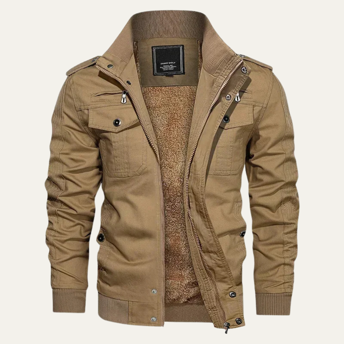 Fairfax Men's Warm Bomber Jacket with Fleece Lining