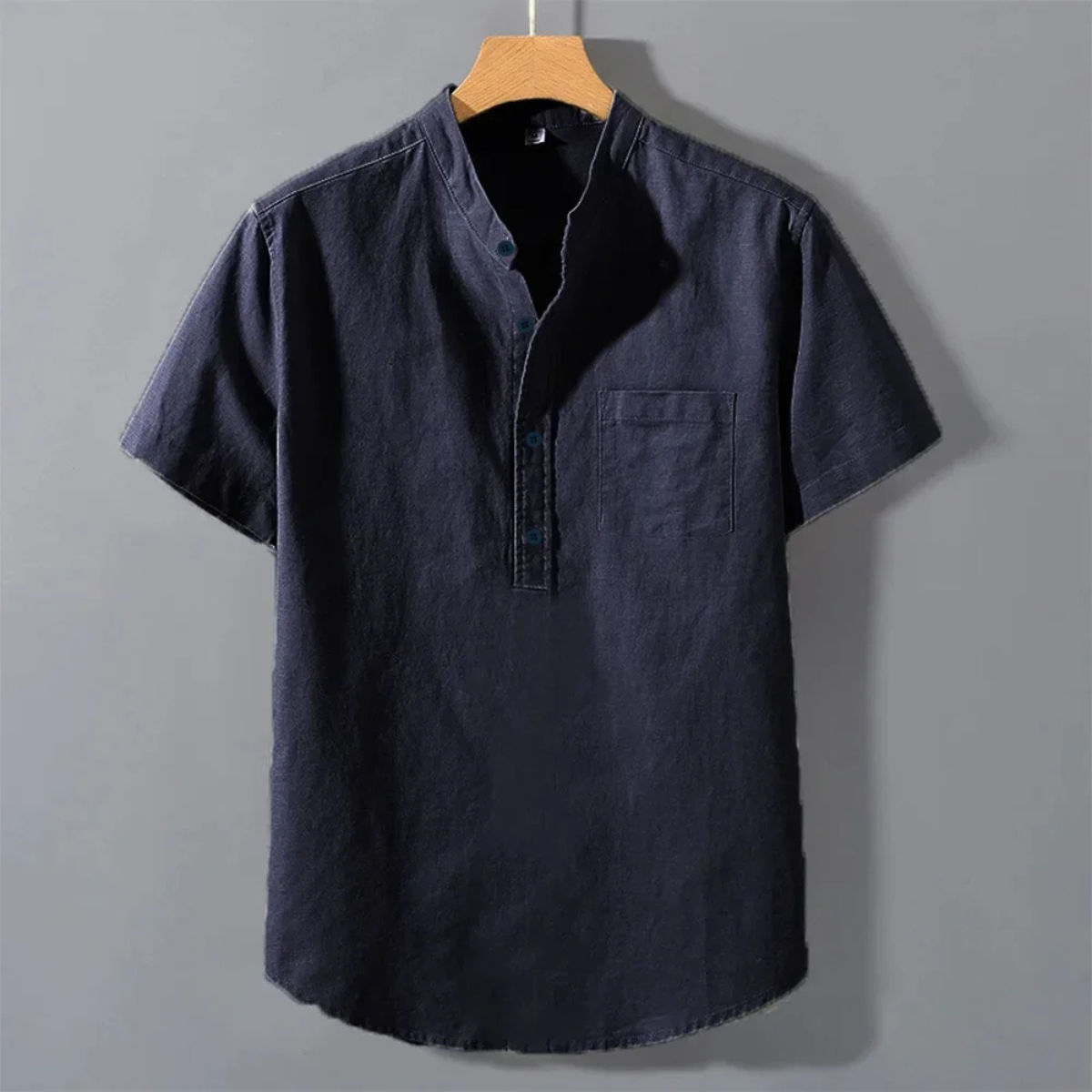 The Shrewsbury Men’s Lightweight Cotton Linen Short Sleeve Shirt