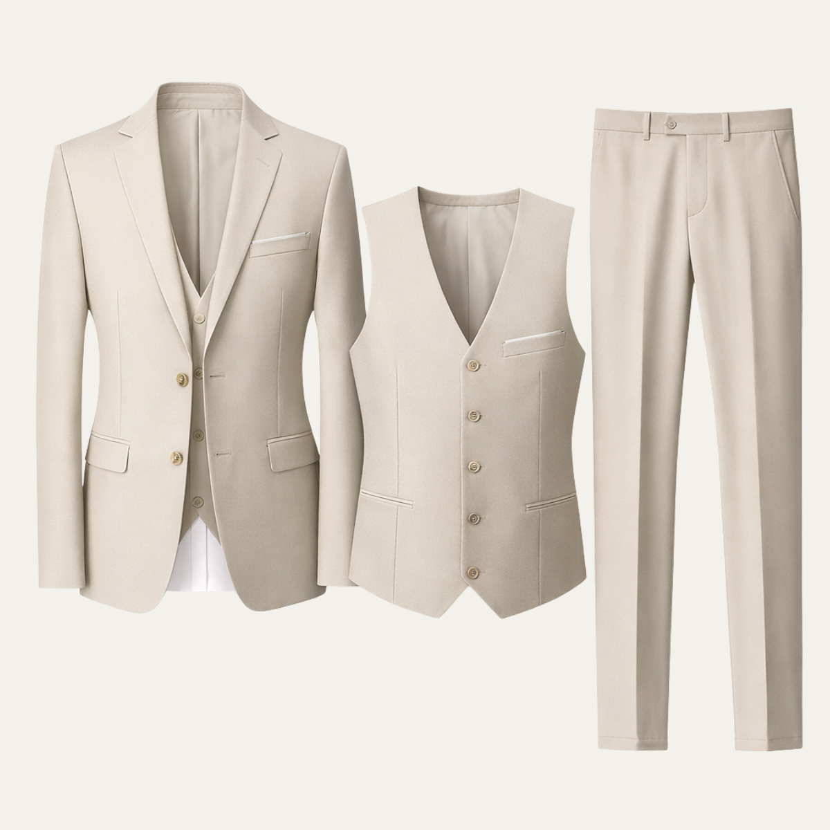 The Recanati Men’s 2 Piece Suit – Trendy Formal Wedding & Business Suit Set