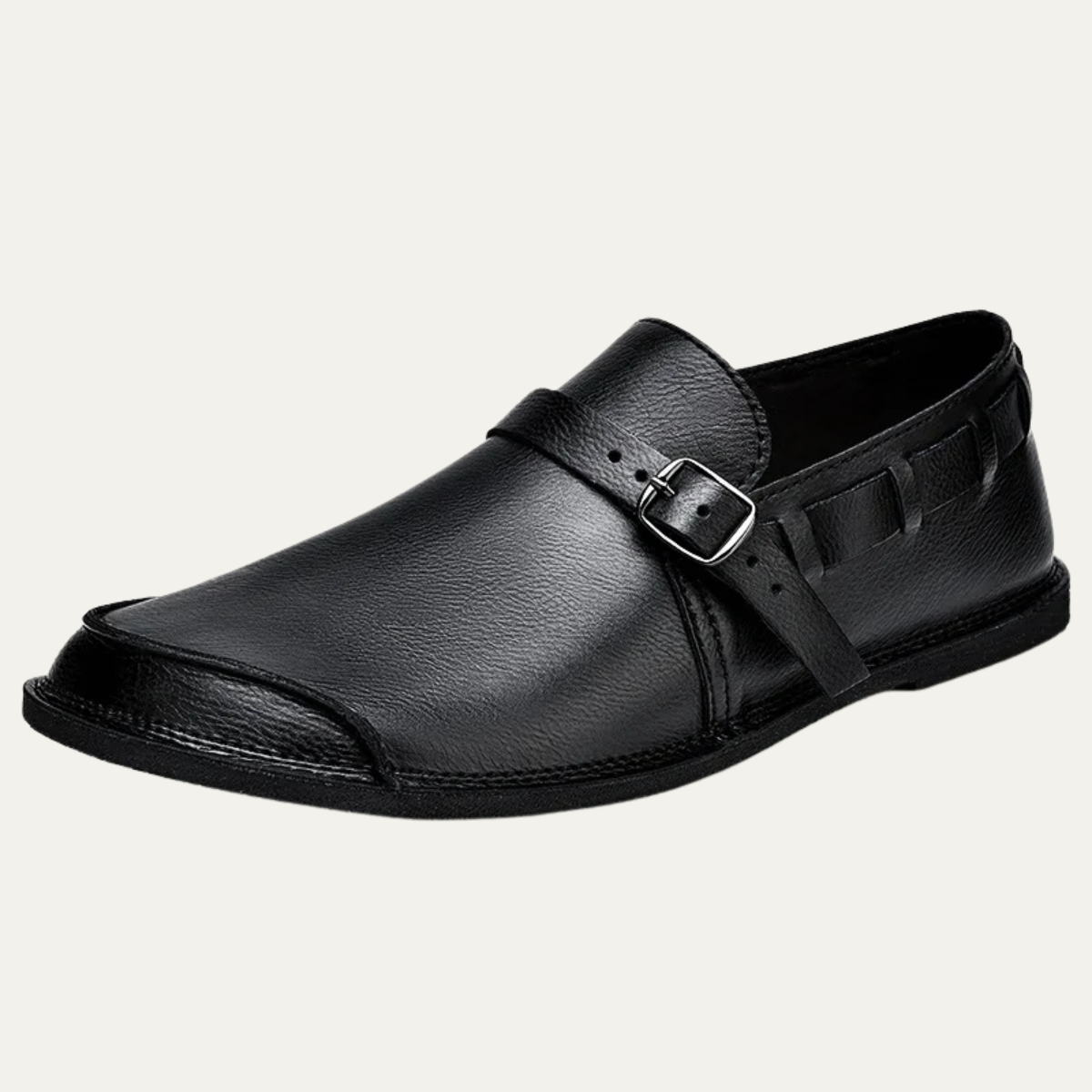 The Menaggio Men’s Leather Buckle Dress Loafers