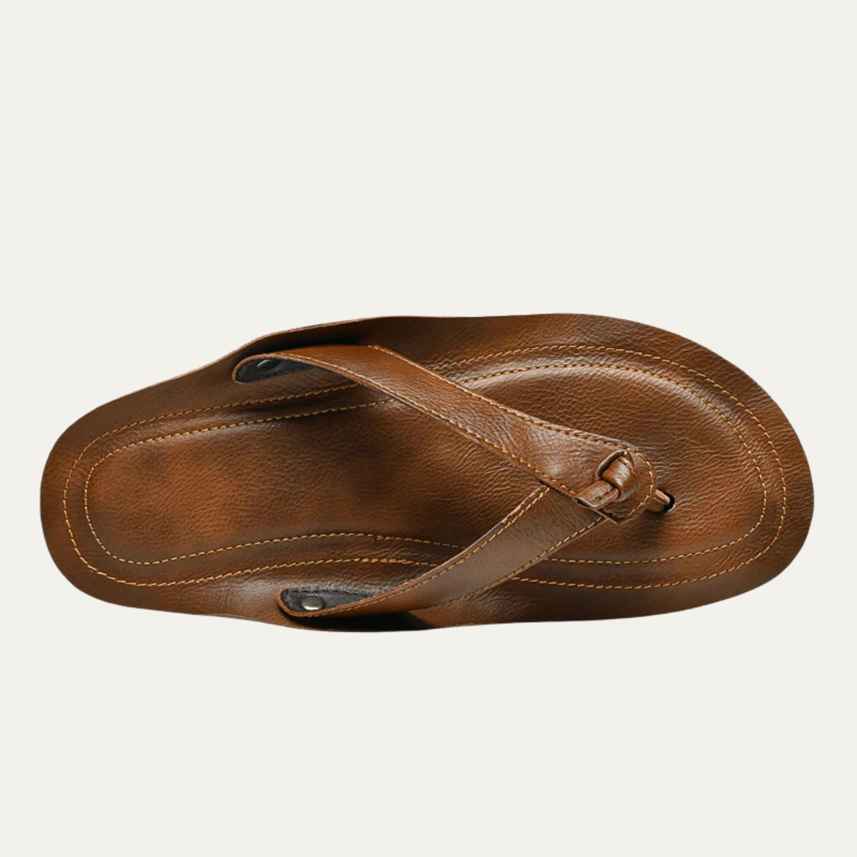 The Arezzo Men’s Leather Thongs Summer Flip Flops