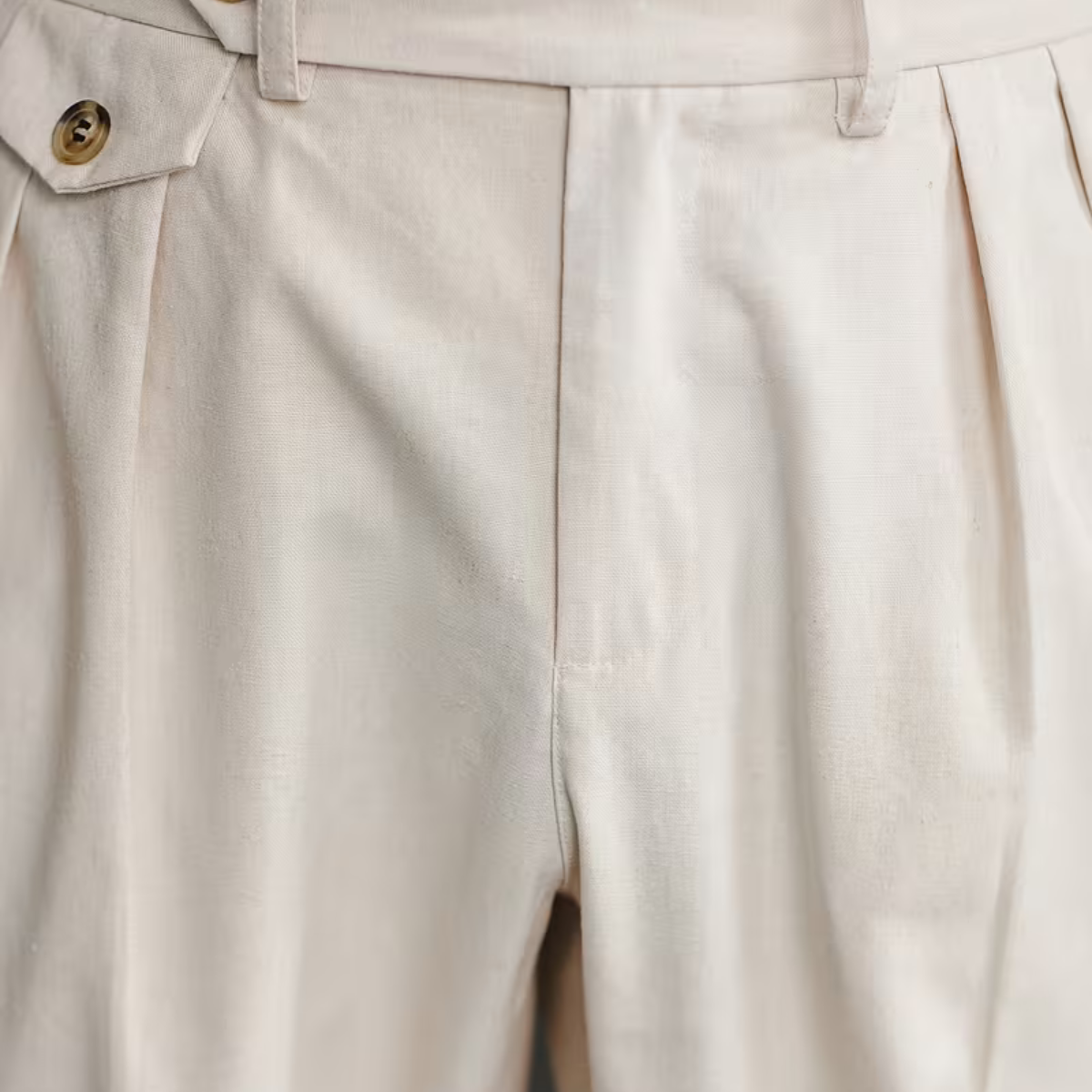 The Sunshine Coast Men’s Double Pleat Tailored Suit Smart Dress Trousers