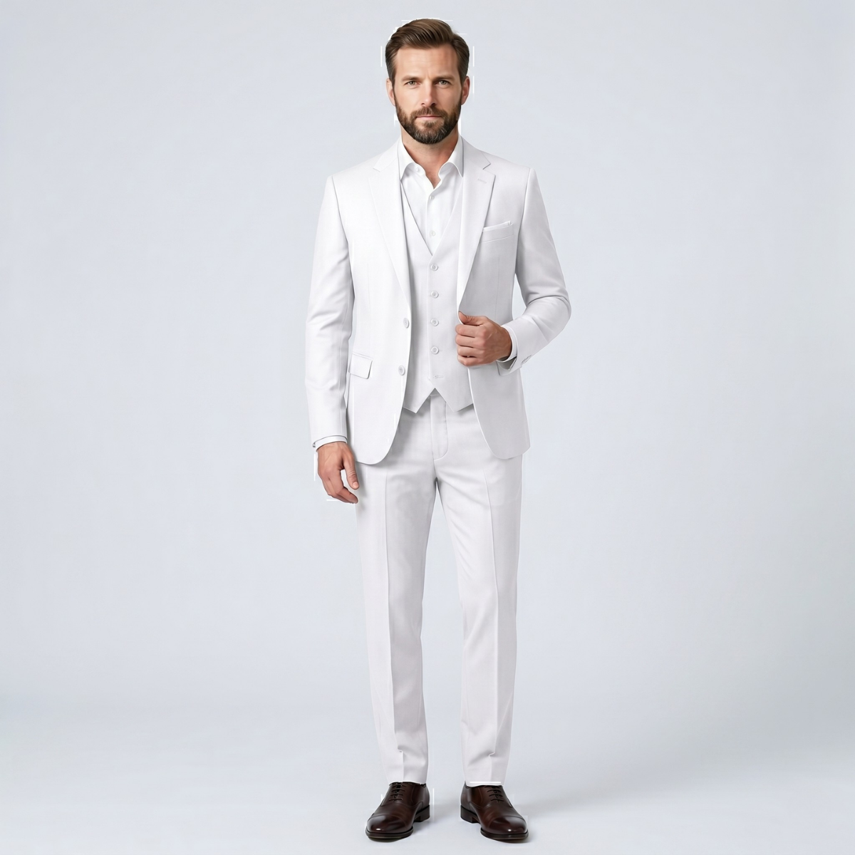 The Macerata Men’s 3 Piece Suit – Stylish Formal Wedding & Business Suit Set