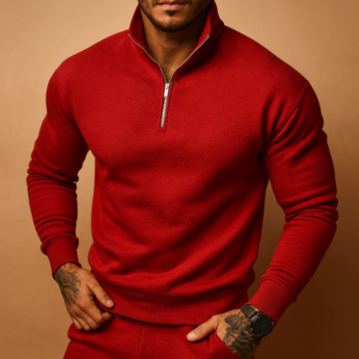 Lexington Men's Knit Half-Zip Sweater