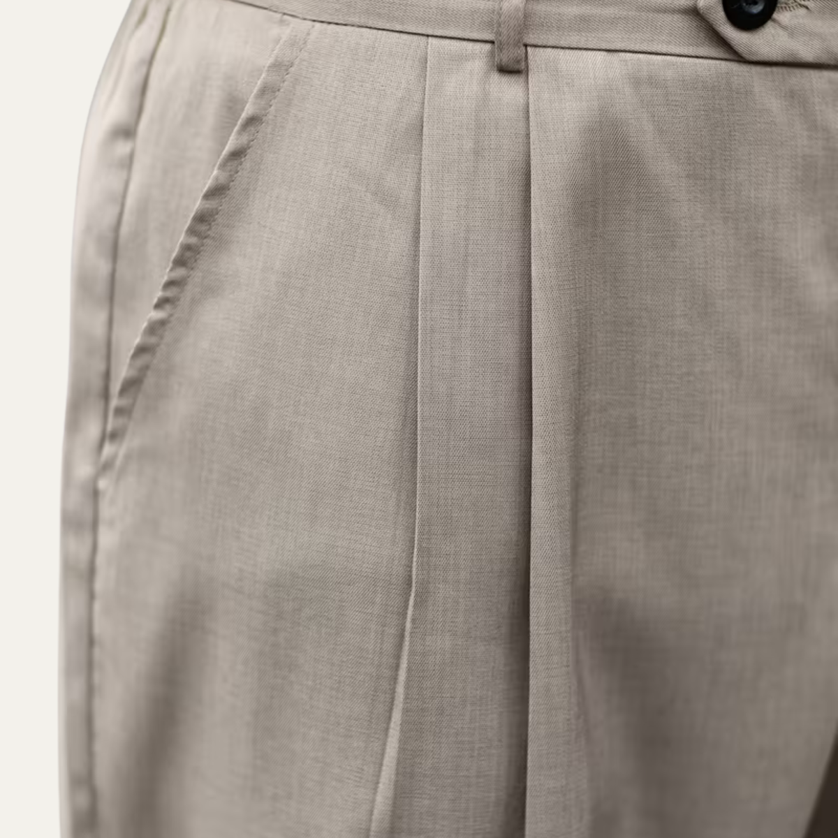 The Cottesloe Men’s Gurkha Wide Leg Pleated Smart Casual Dress Trousers