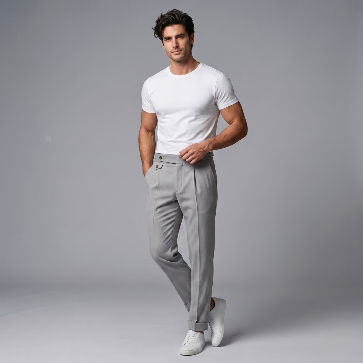 The McLaren Vale Men’s Slim Fit Business Dress Trousers