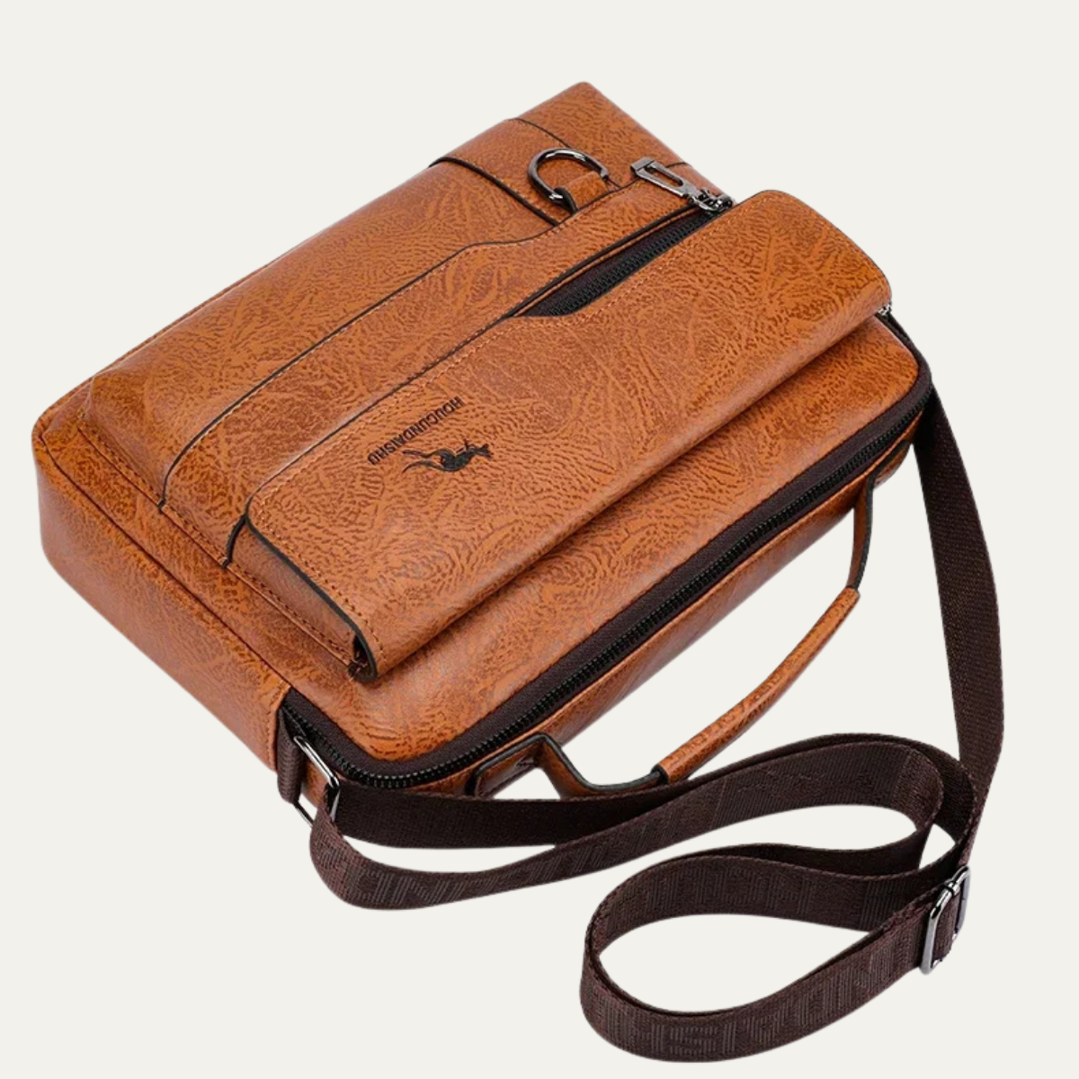 Men’s Casual Crossbody Leather Shoulder Handbag