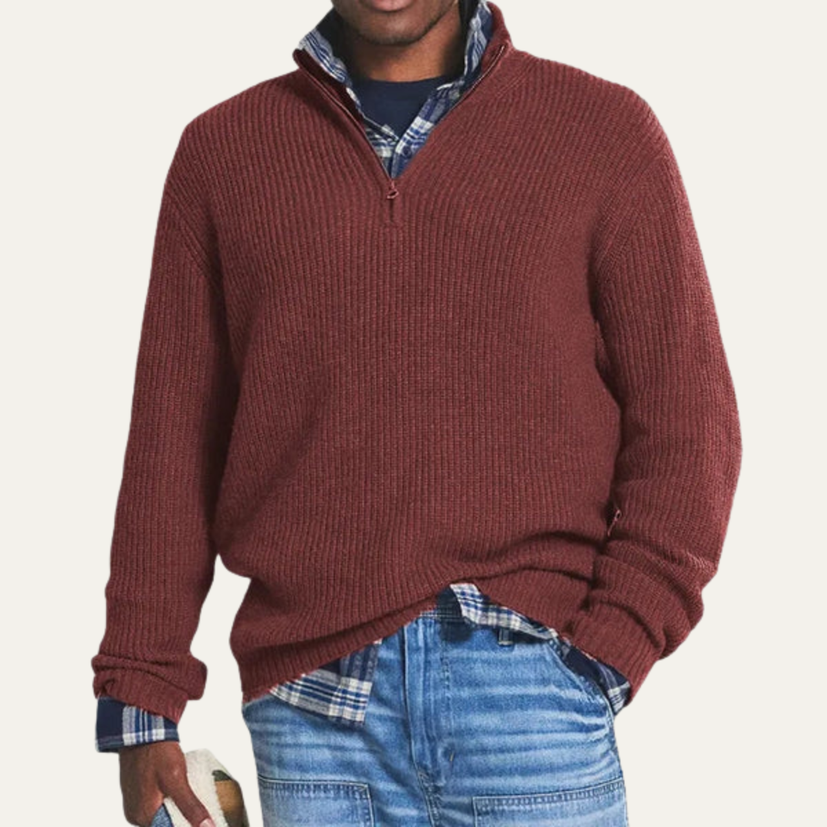 Men’s Casual Warm Knitted Jumper