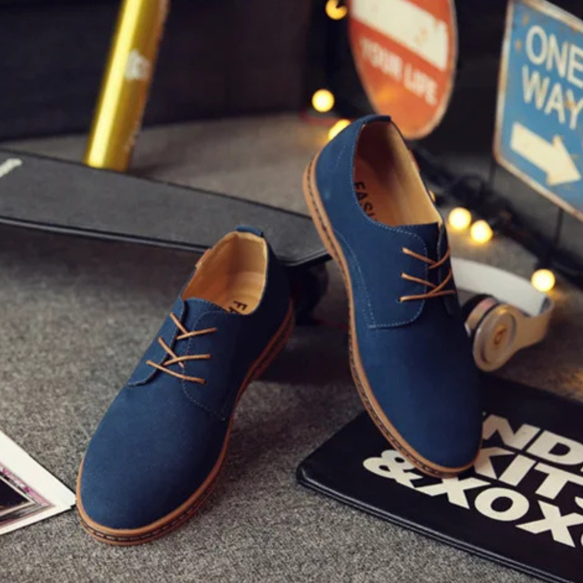 The Courchevel Men’s Casual Low Profile Lace Up Dress Shoes