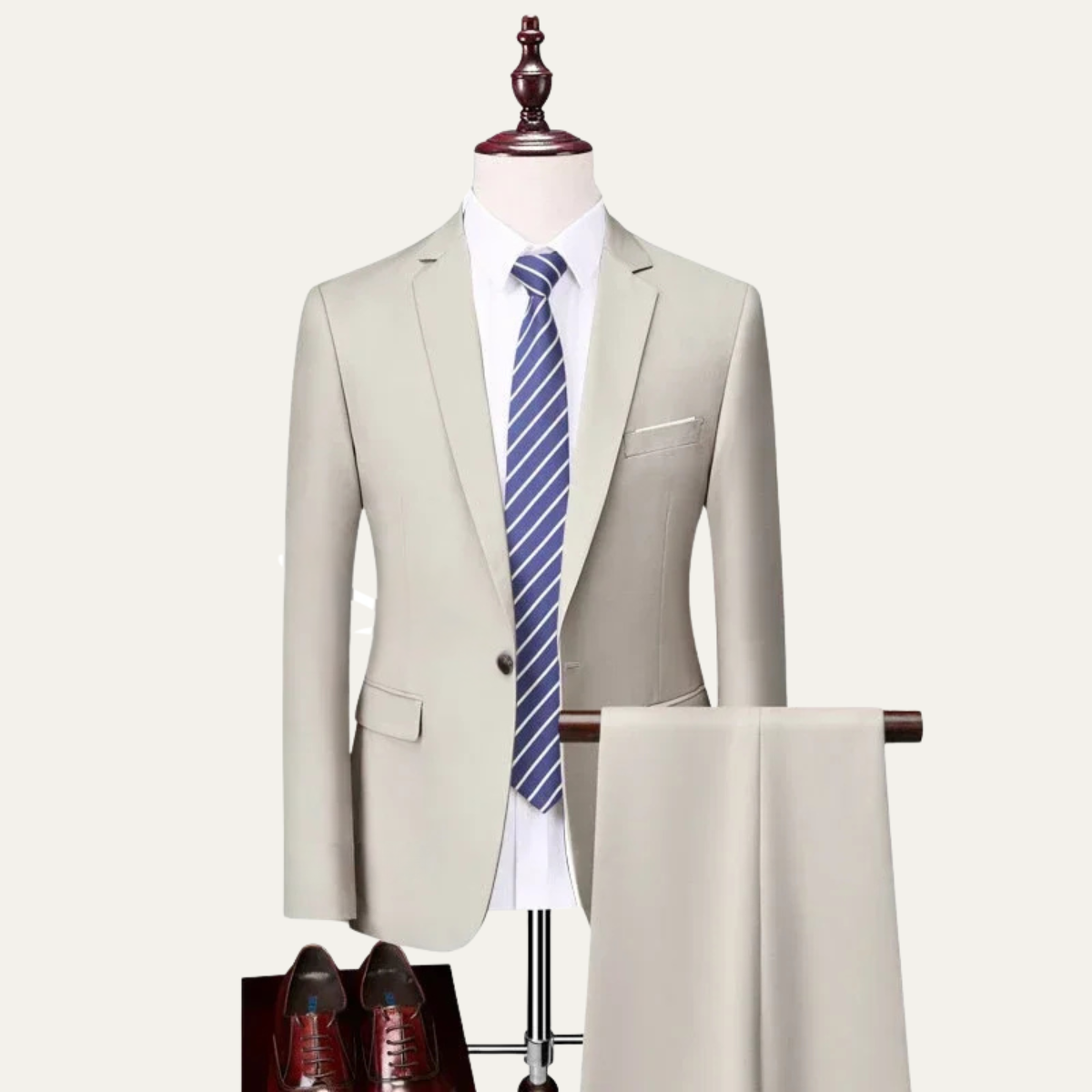 The Pescara Men’s 2 Piece Suit – Classic Formal Wedding & Business Suit Set
