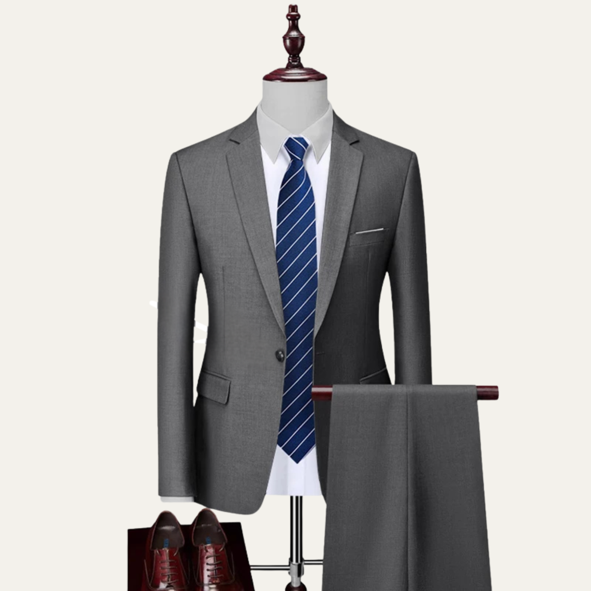 The Pescara Men’s 2 Piece Suit – Classic Formal Wedding & Business Suit Set
