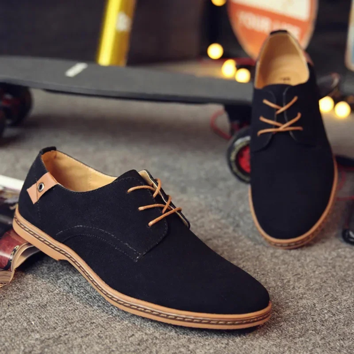 The Courchevel Men’s Casual Low Profile Lace Up Dress Shoes