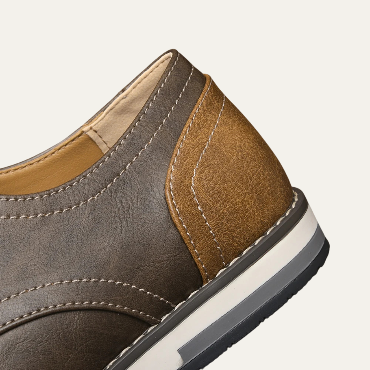 The Hartwell Men’s Two Tone Casual Oxford Leather Trainers