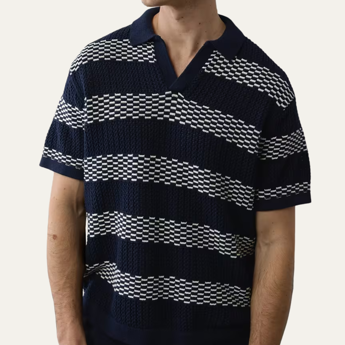 The Sorrento Men’s Short Sleeve Knit Polo Shirt
