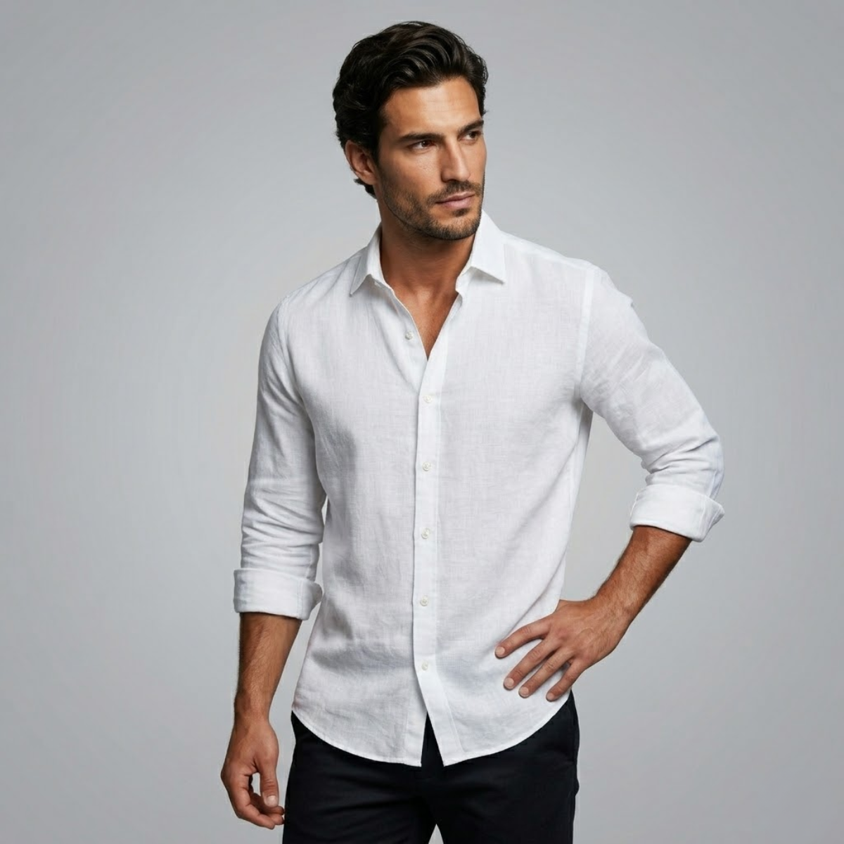 The Lecce Men’s Lightweight Casual Summer Button Shirt