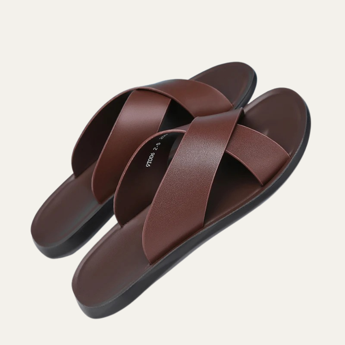 The Manchester Men’s Leather Slide Sandals