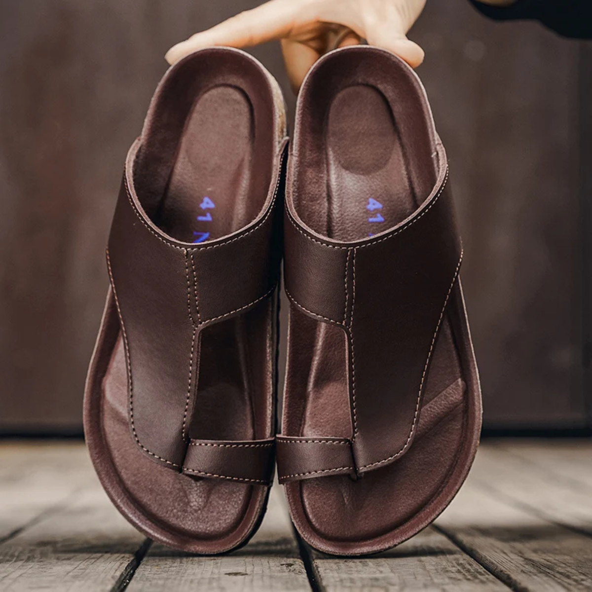 The Arona Men’s Cork Footbed Slide Sandals