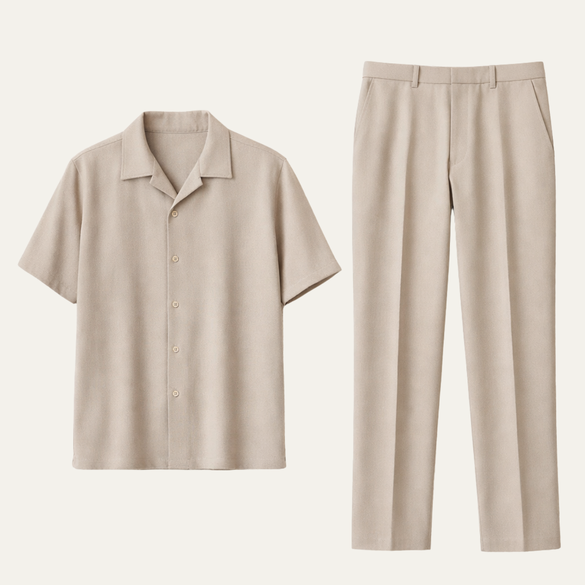 The Cuneo Men's Relaxed Shirt and Trousers Set