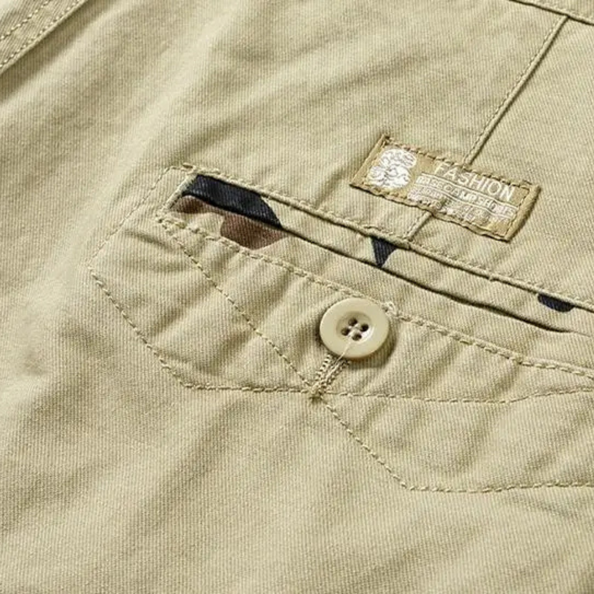 The York Men’s 100% Cotton Cargo Shorts with Side Pockets