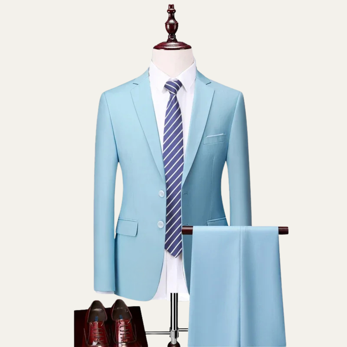 The Benevento Men’s 2 Piece Suit – Formal Wedding & Business Suit Set