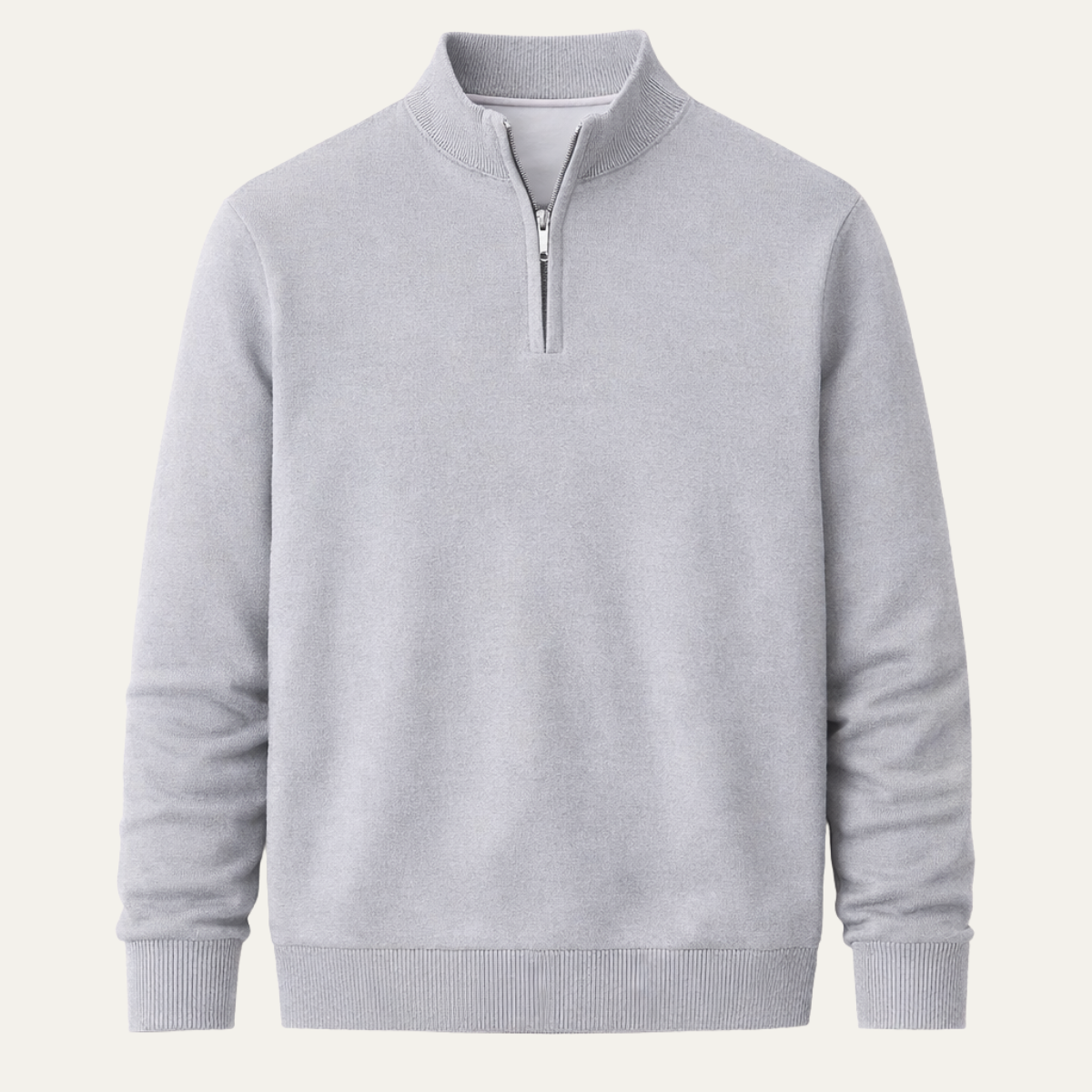 Men’s Half Zip Jumper with Stand Collar