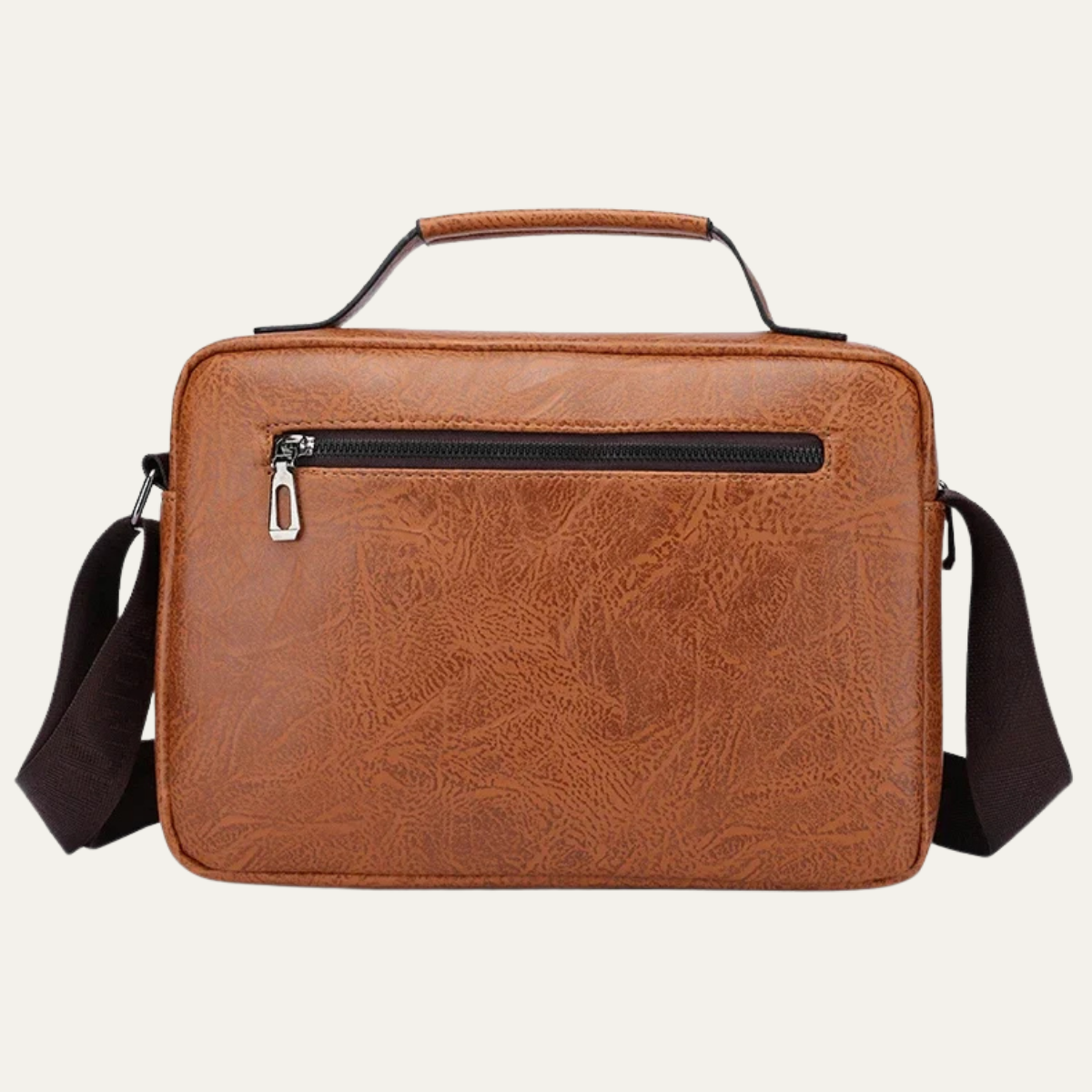 Men’s Casual Crossbody Leather Shoulder Handbag