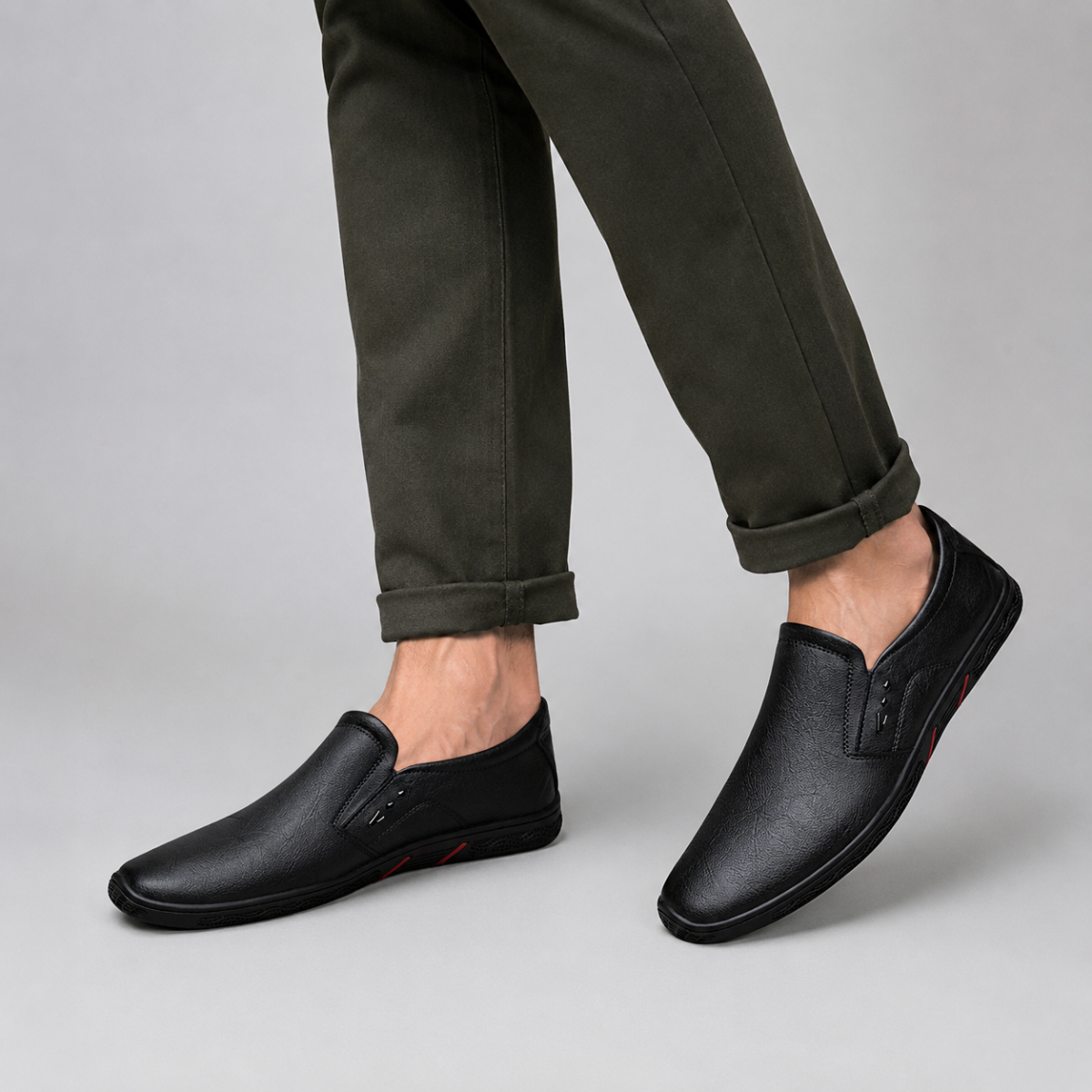 The Portsmouth Men’s Mocassin Slip On Casual Dress Shoes