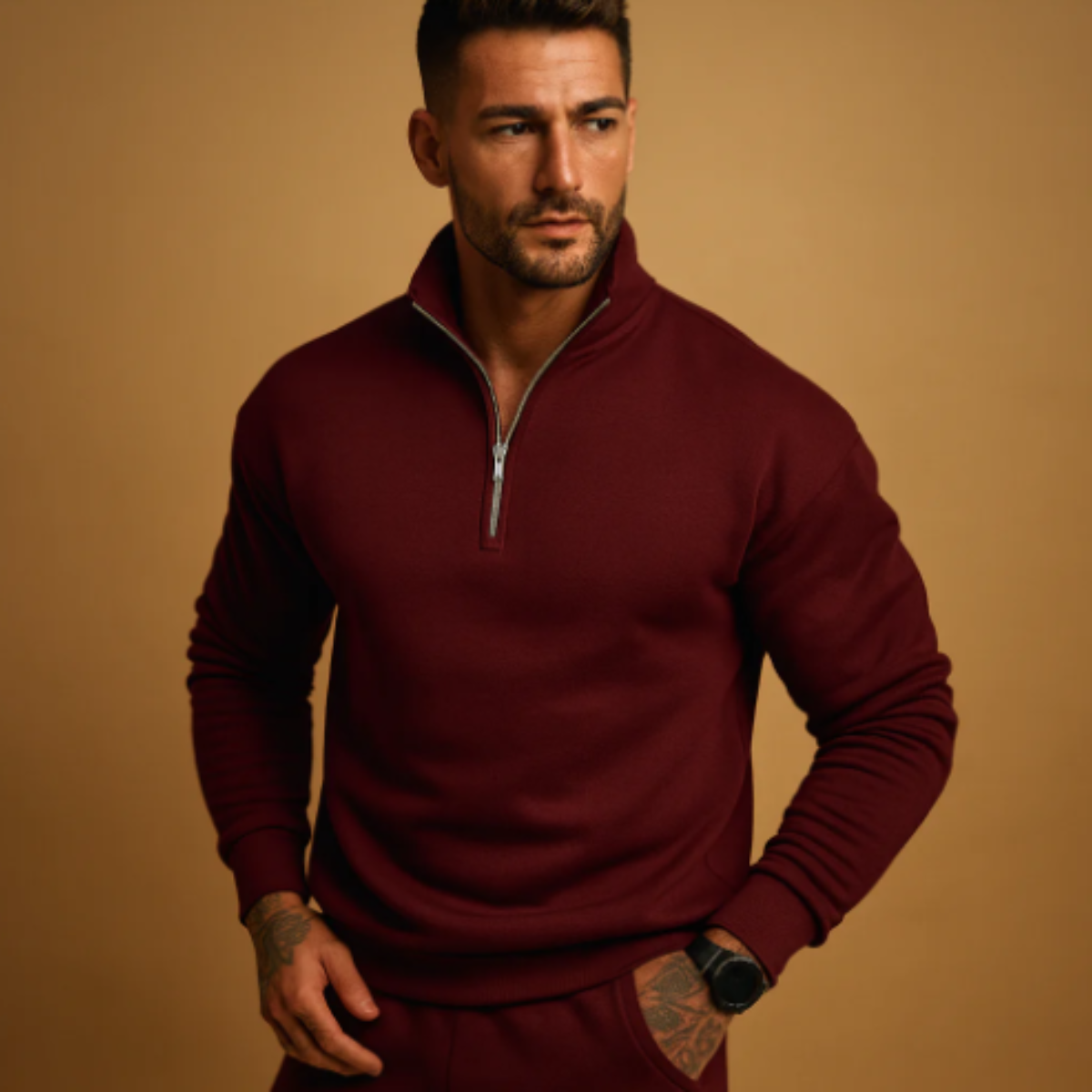 Lexington Men's Knit Half-Zip Sweater