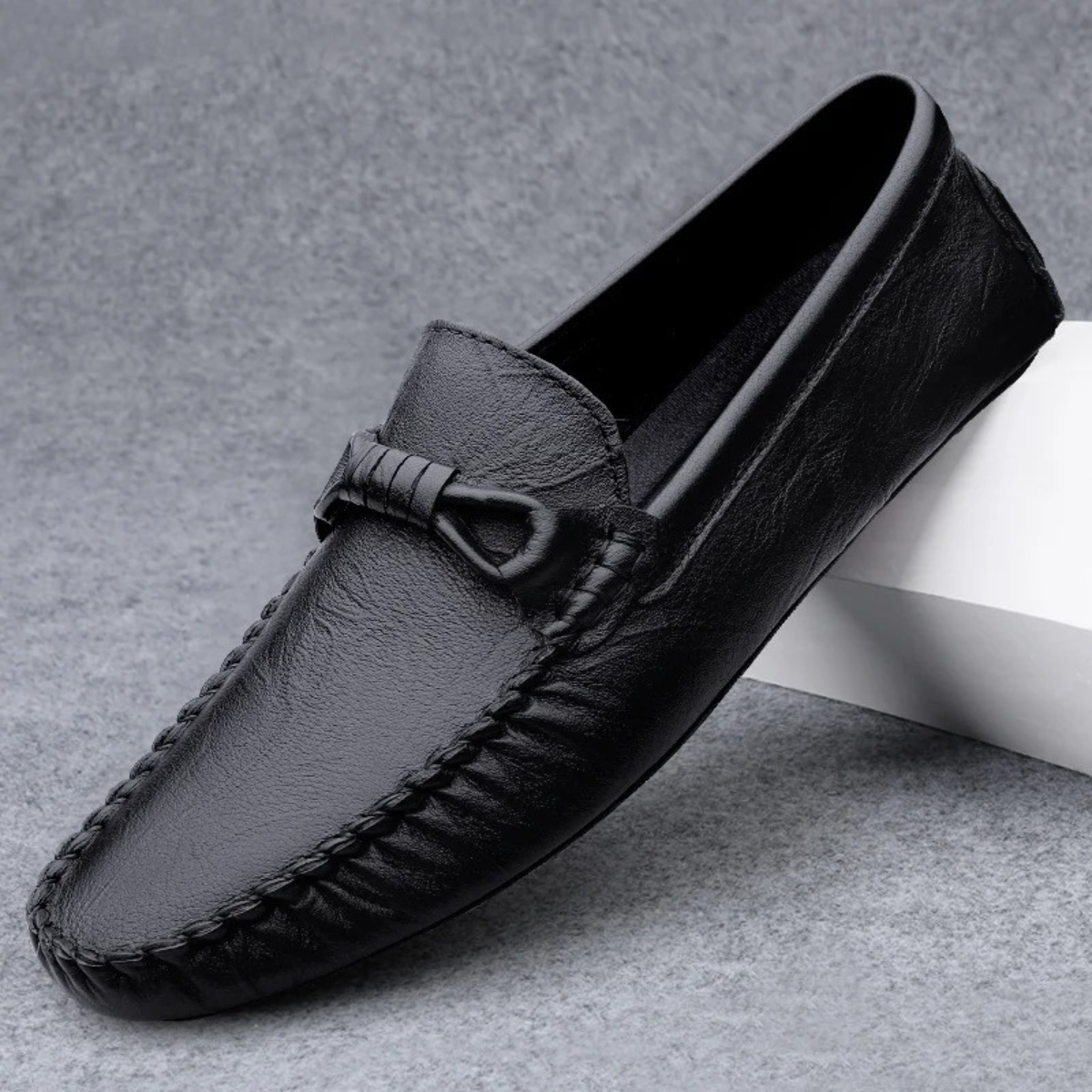 The Bellagio Men’s Slip On Vintage Leather Loafers