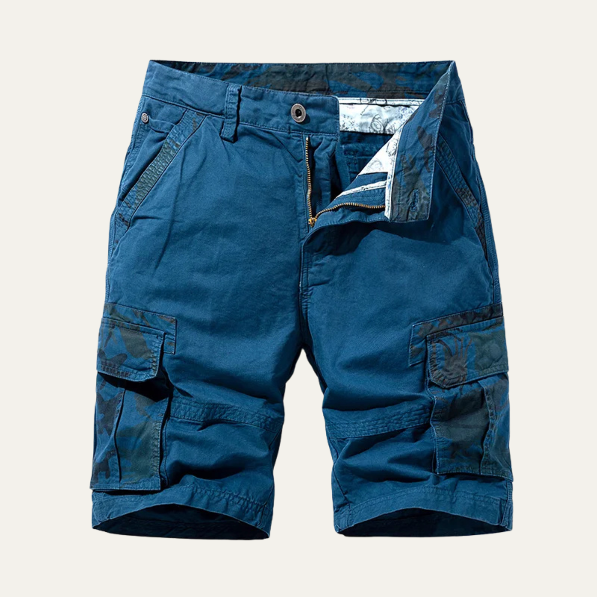 The Stratford Men’s 100% Cotton Camouflage Cargo Shorts